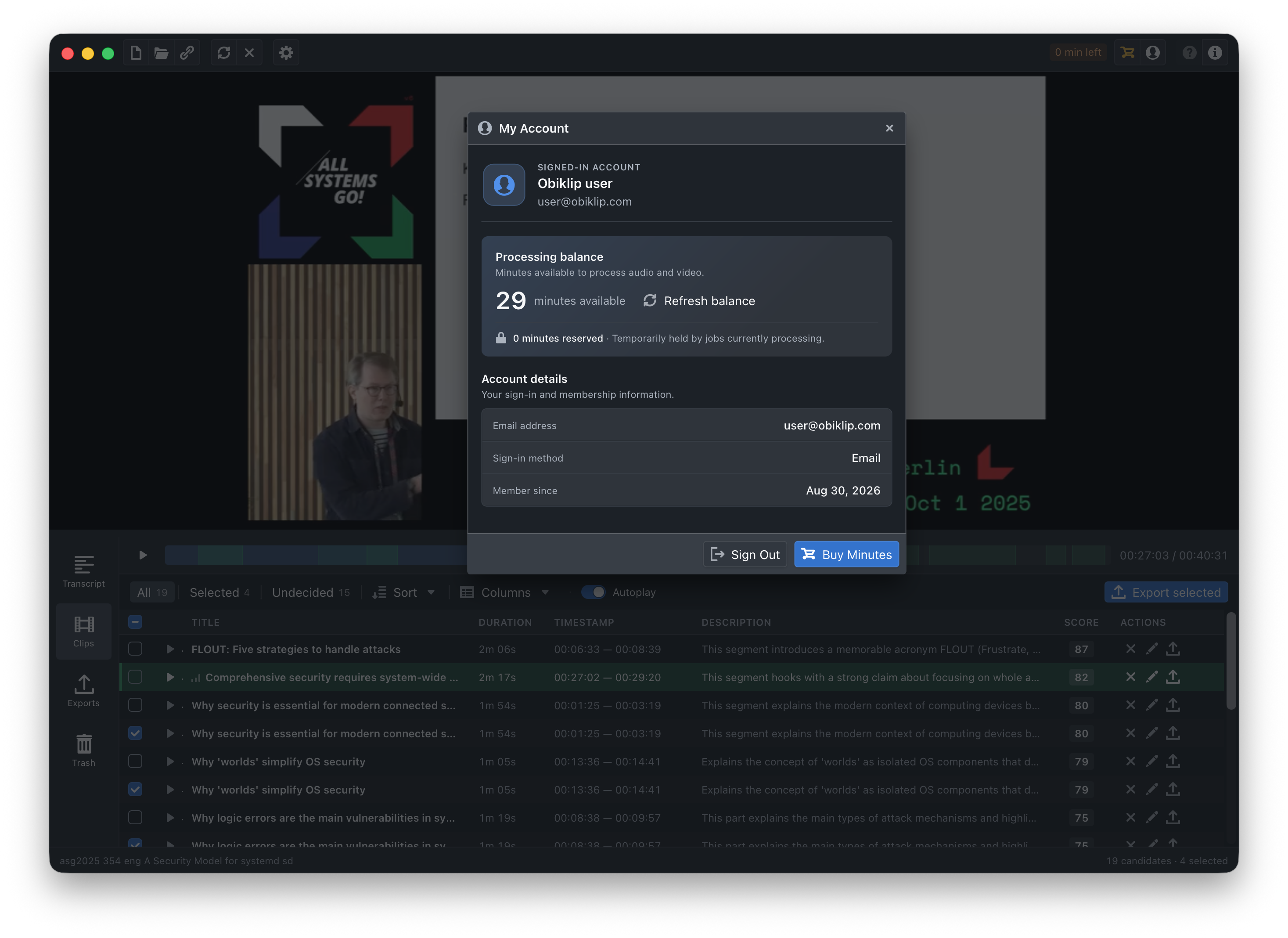 The sign-in dialog